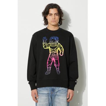 Billionaire Boys Club hanorac de bumbac Standing Astro Crewneck barbati, culoarea negru, cu imprimeu, B24228