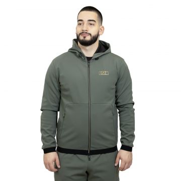 Hanorac EMPORIO ARMANI EA7 pentru barbati TRAIN GOLD M LABEL HOODIE - 7M0000350AF10343U8100