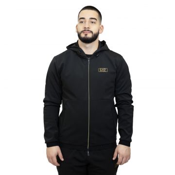 Hanorac EMPORIO ARMANI EA7 pentru barbati TRAIN GOLD M LABEL HOODIE - 7M0000350AF10343UC001