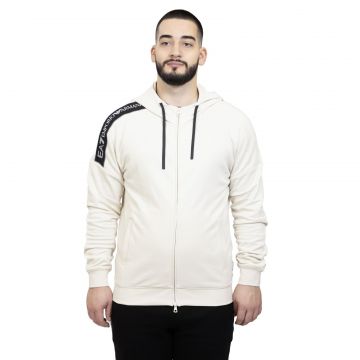 Hanorac EMPORIO ARMANI EA7 pentru barbati TRAIN LOGO SERIES M TAPE HOODIE FZ COFT - 6DPM12PJOGZ01713