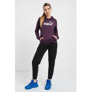 Hanorac regular fit cu logo si snururi de ajustare Essentials