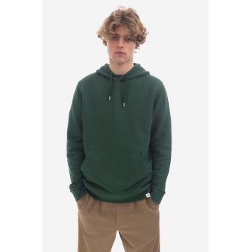 Norse Projects hanorac de bumbac Vagn Classic bărbați, culoarea verde, cu glugă, uni N20.1276.8112-8112