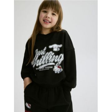 Reserved - GIRLS` JOGGING TOP - negru