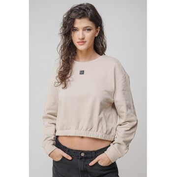 Bluza crop de trening cu logo