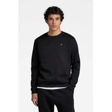 Bluza de trening din amestec de bumbac organic cu model uni Bluza de trening din amestec de bumbac organic cu model uni