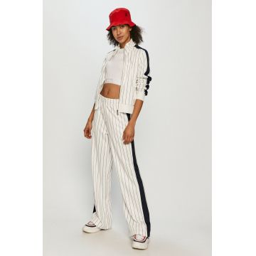 Fila Bluză femei, culoarea alb, modelator