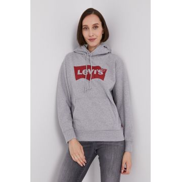 Levi's bluză femei, culoarea gri, cu imprimeu 18487.0020-Greys