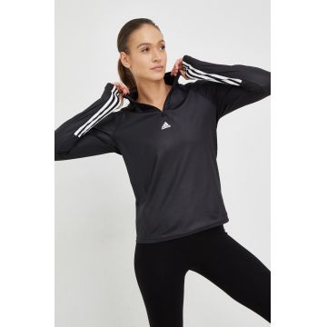 Adidas Performance hanorac de antrenament hyperglam , culoarea negru, cu imprimeu