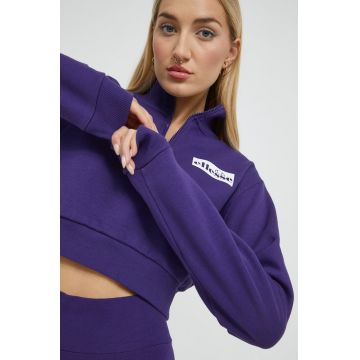 Ellesse bluza femei, culoarea violet, neted