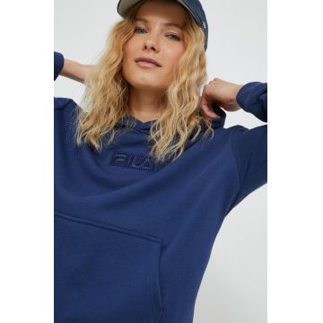 Fila bluza femei, culoarea albastru marin, cu imprimeu