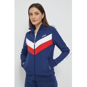 Fila bluza femei, culoarea albastru marin, neted