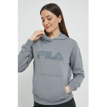 Fila bluza femei, culoarea gri, neted