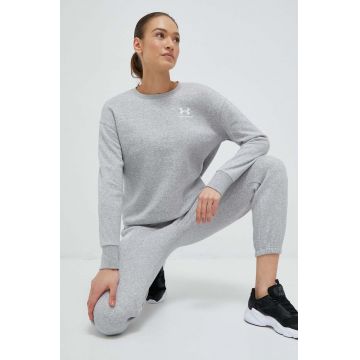 Under Armour bluză femei, culoarea gri, neted 1373032-495