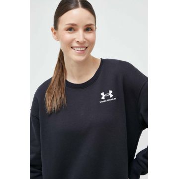 Under Armour bluză femei, culoarea negru, neted 1373032-495